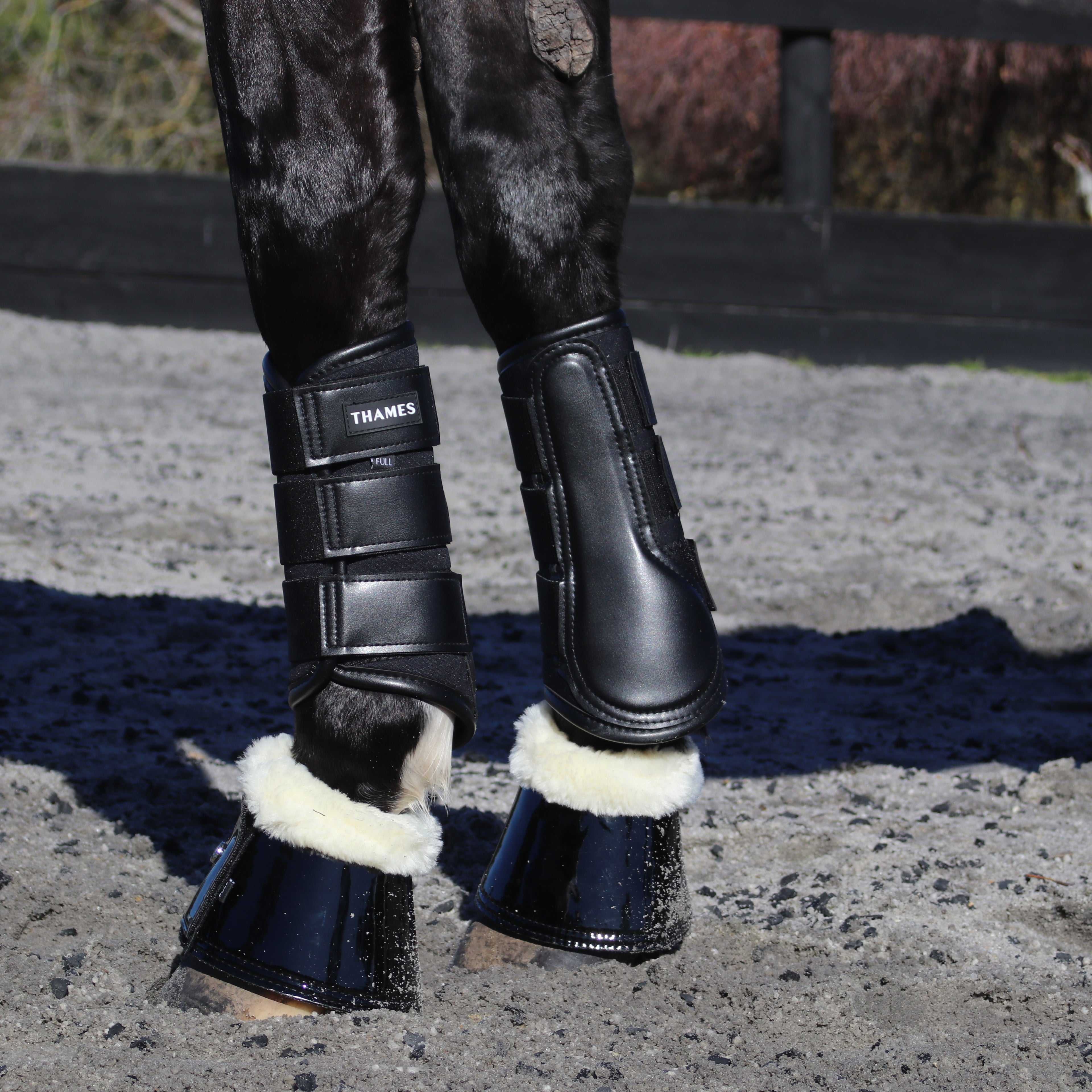 Thames Breathable Brushing Boots - Black