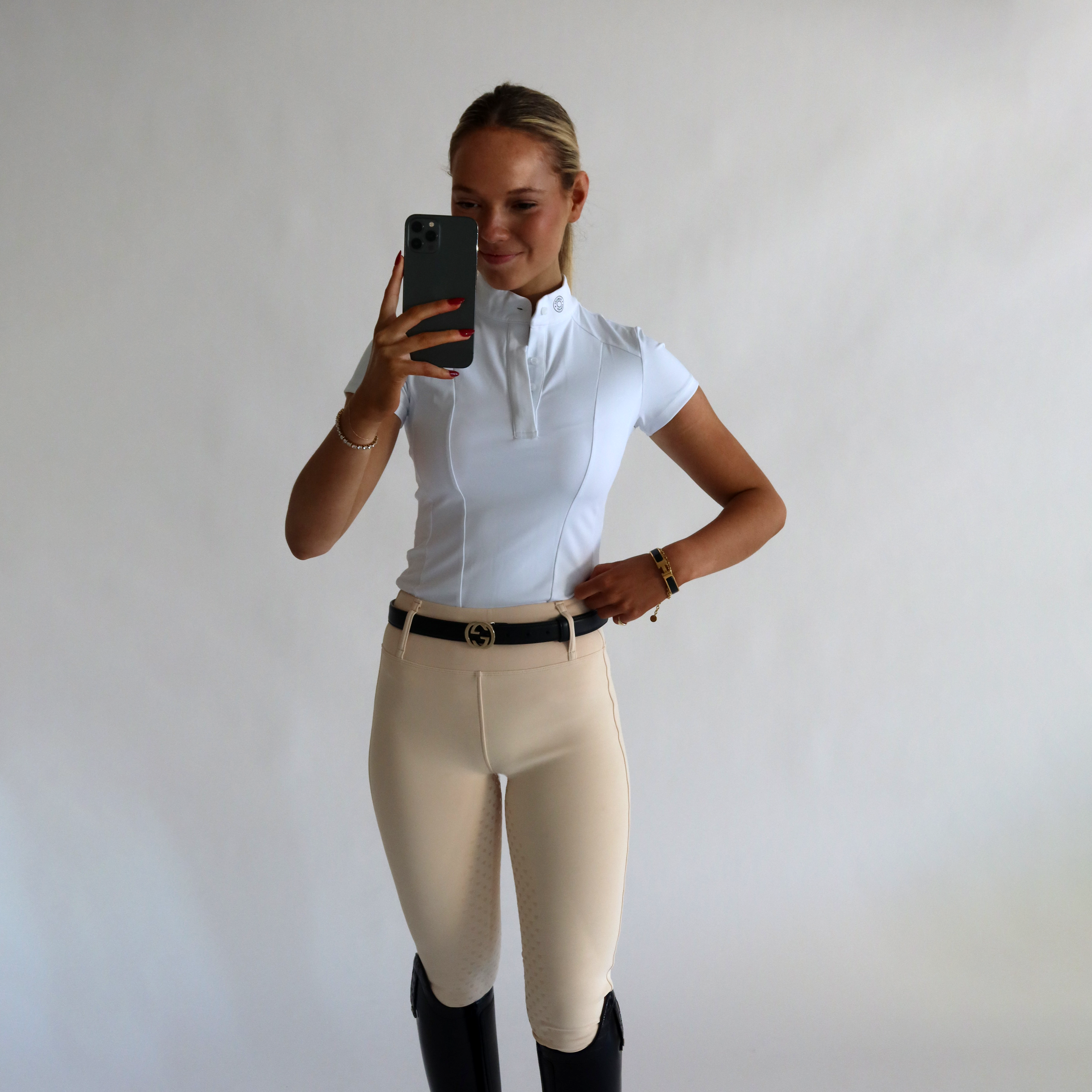 Thames London Competition Tights - Creme Beige