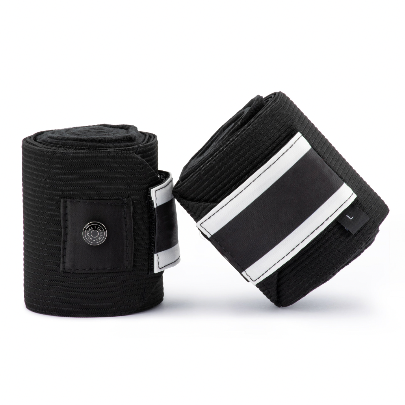 Thames Elastic Polo Wraps - Black/White