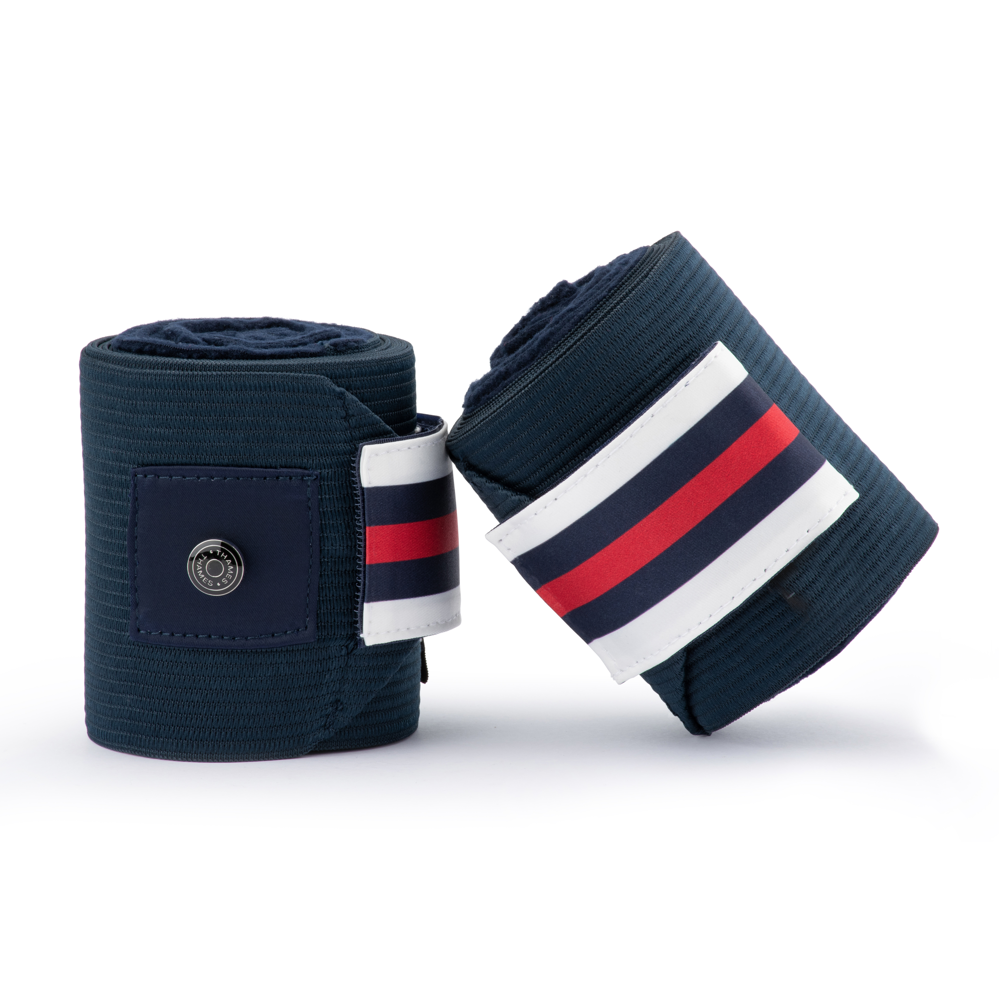 Thames Elastic Polo Wraps - Navy Striped
