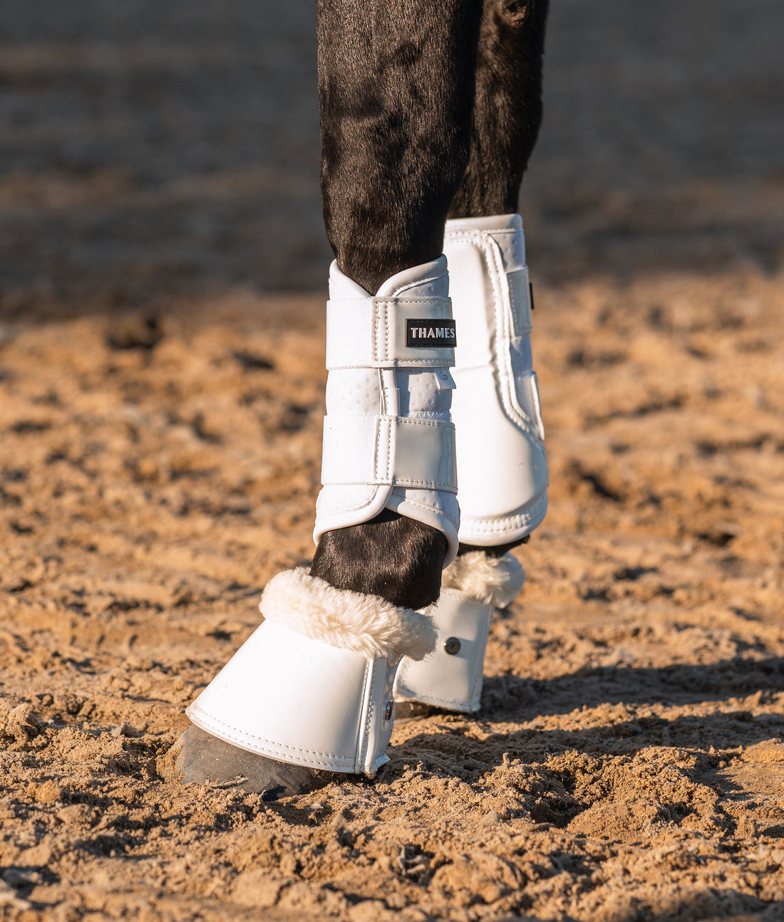 Thames Breathable Brushing Boots - White