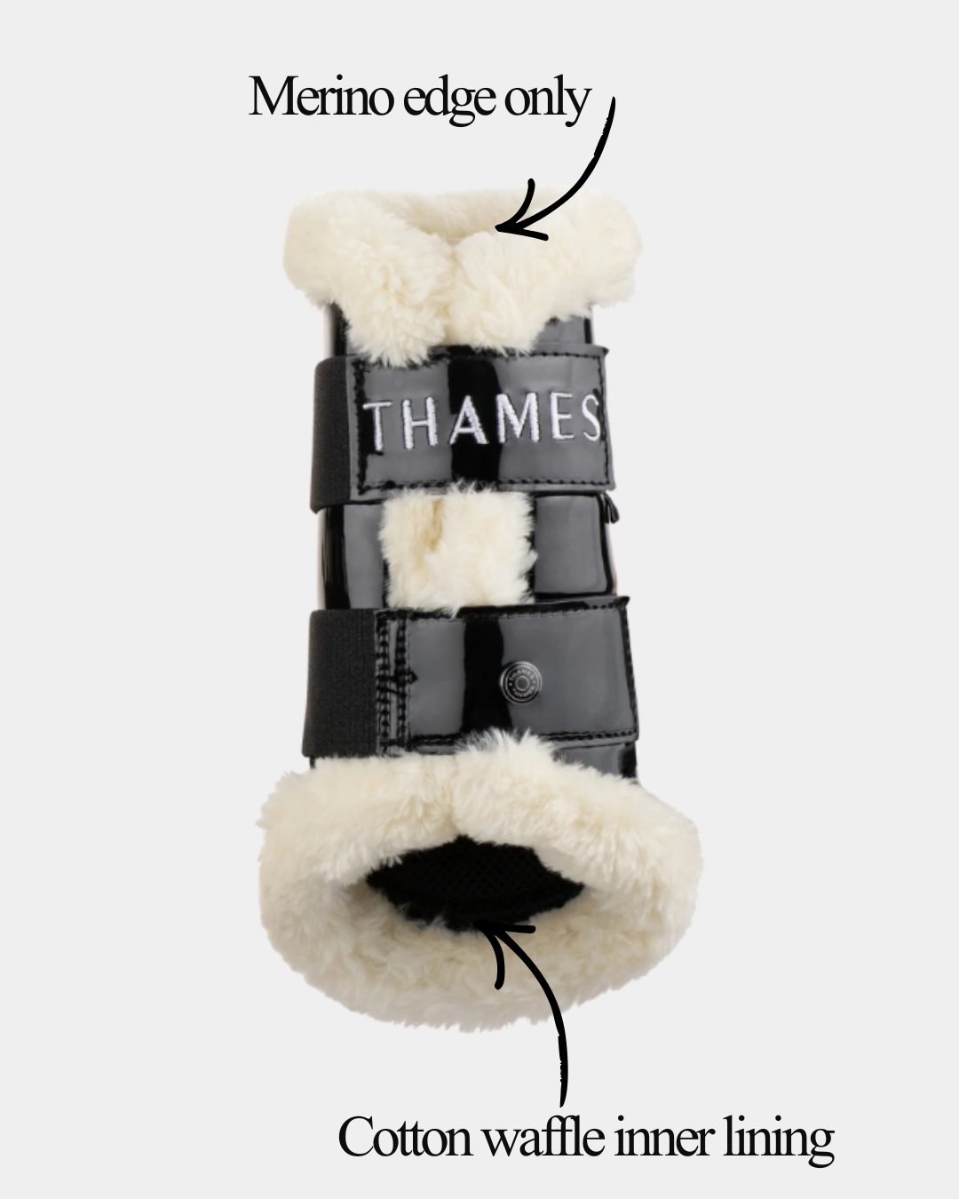 Thames Merino Edged Brushing Boots