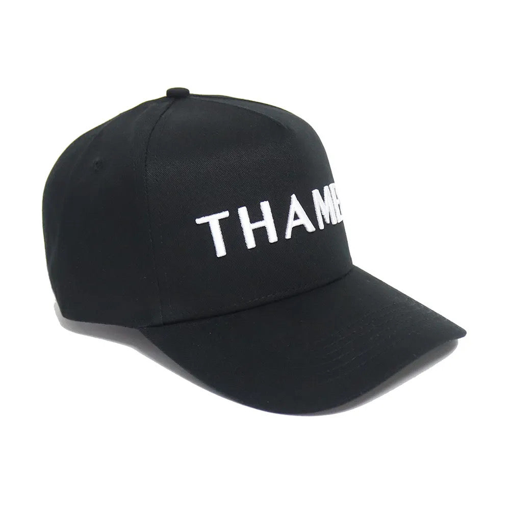 Thames Black Cap - White Logo