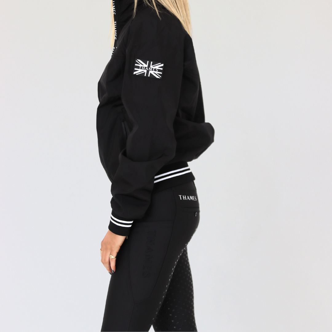 Thames Union Bomber Jacket - Black
