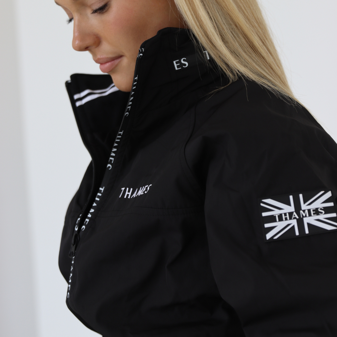 Thames Union Bomber Jacket - Black