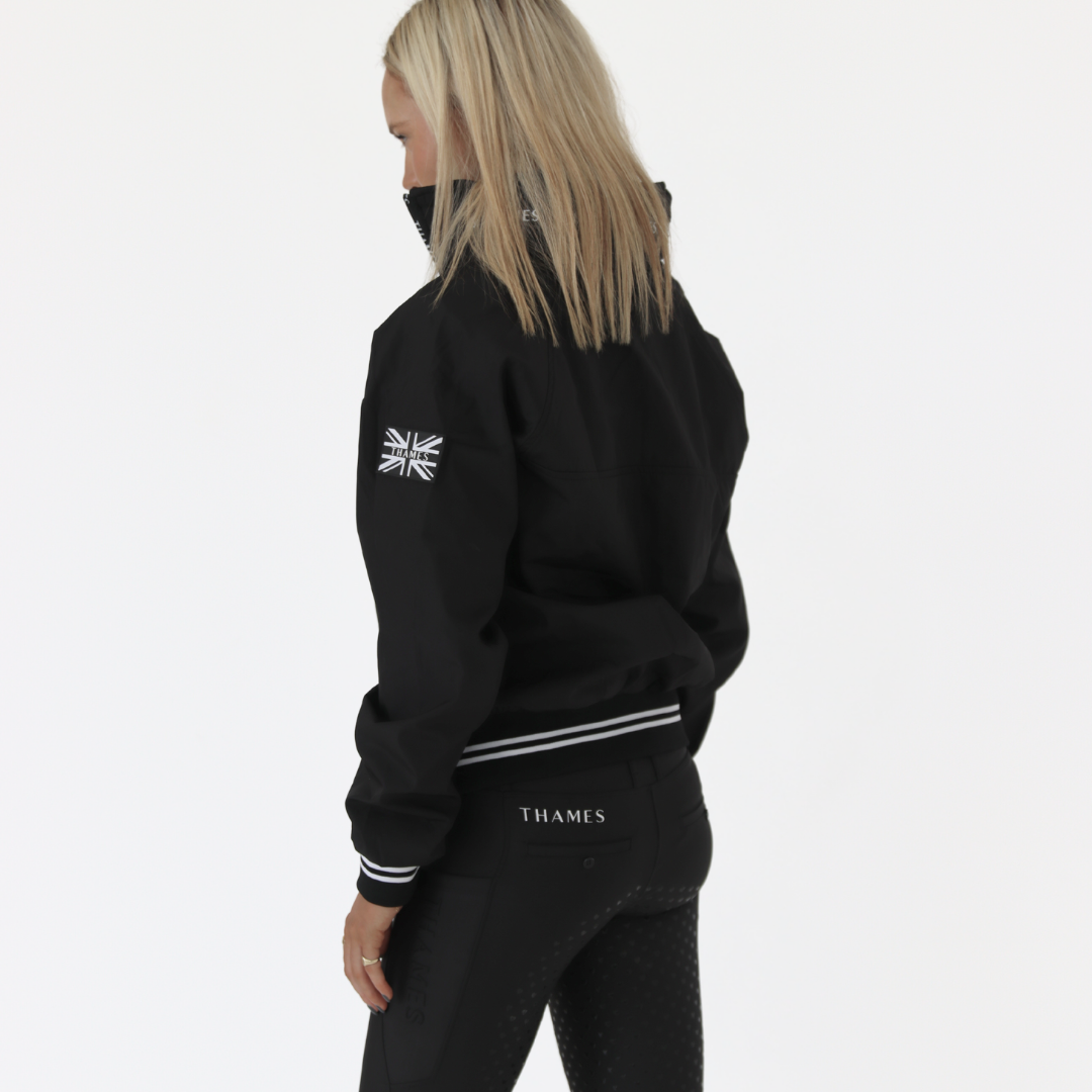 Thames Union Bomber Jacket - Black