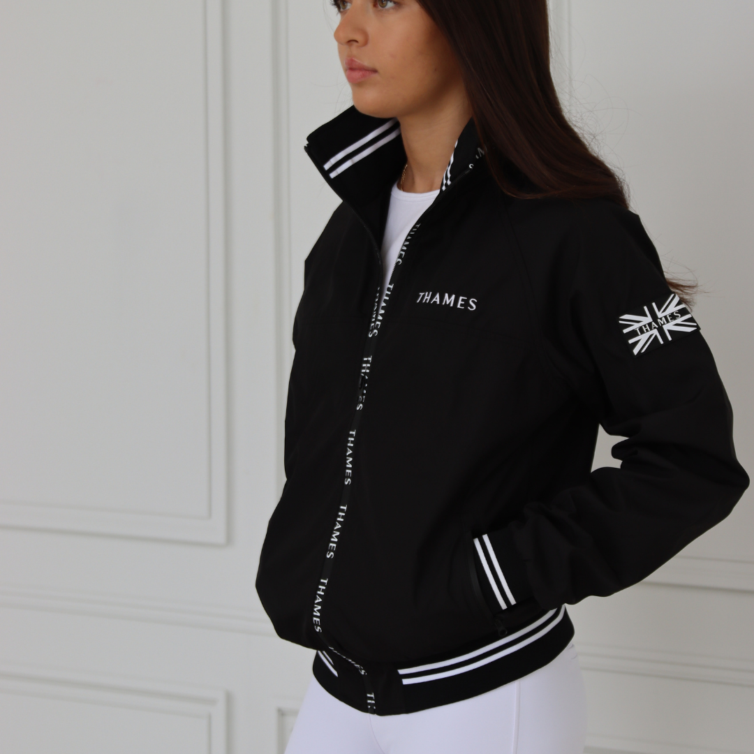 Thames Union Bomber Jacket - Black