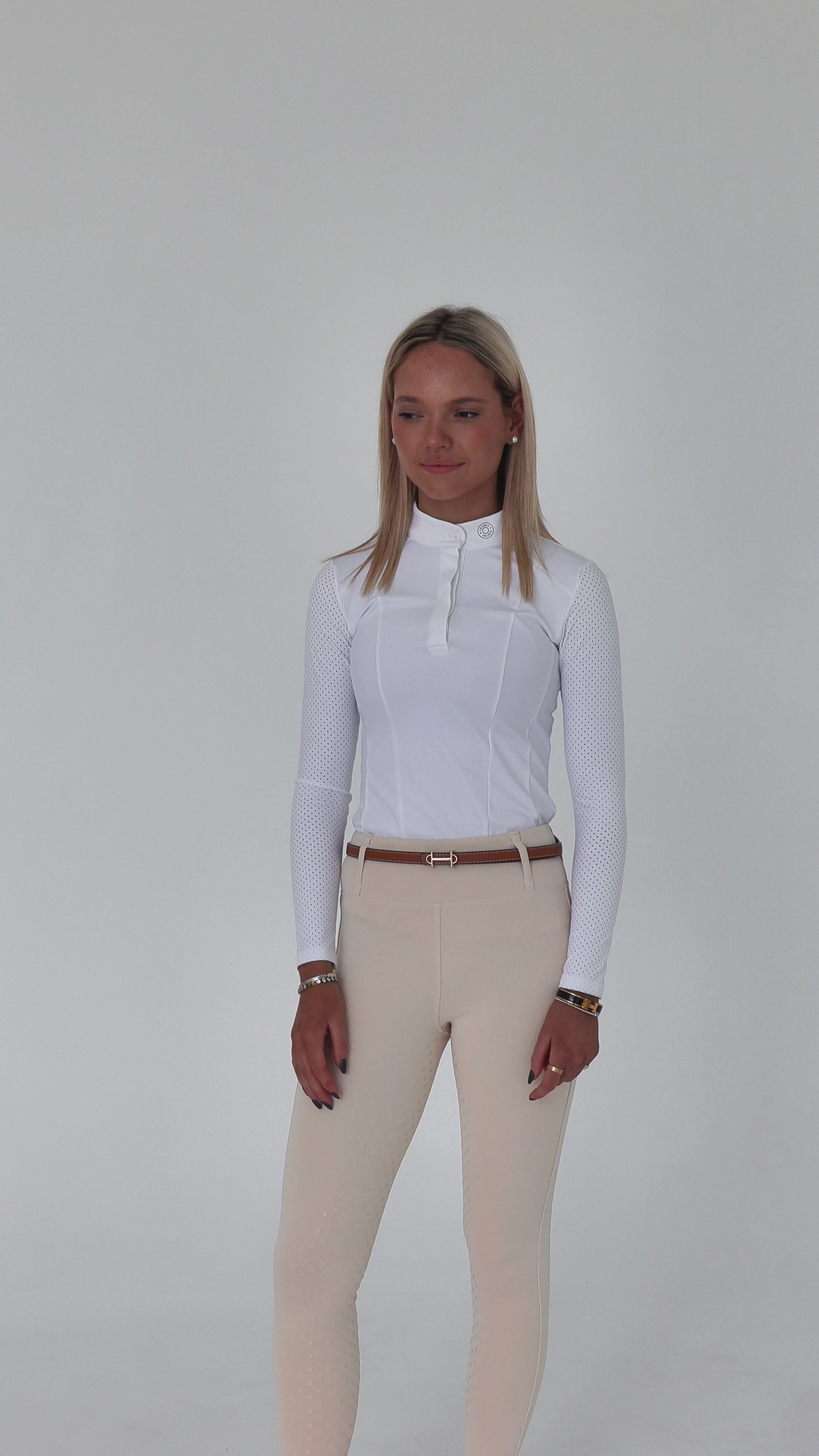 Thames London Competition Tights - Creme Beige