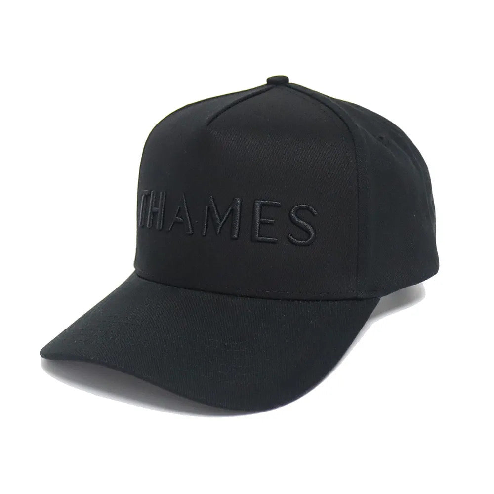 Thames Black Cap - Black Logo