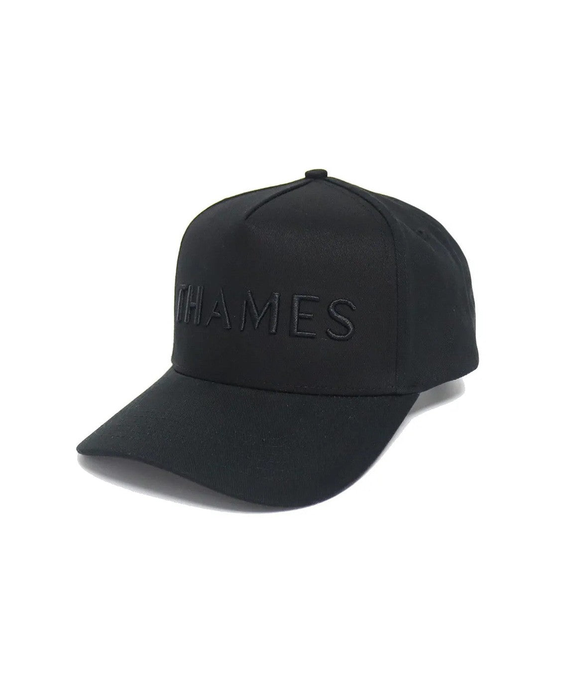 Thames Black Cap - Black Logo Thames Equestrian