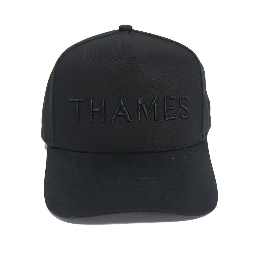 Thames Black Cap - Black Logo