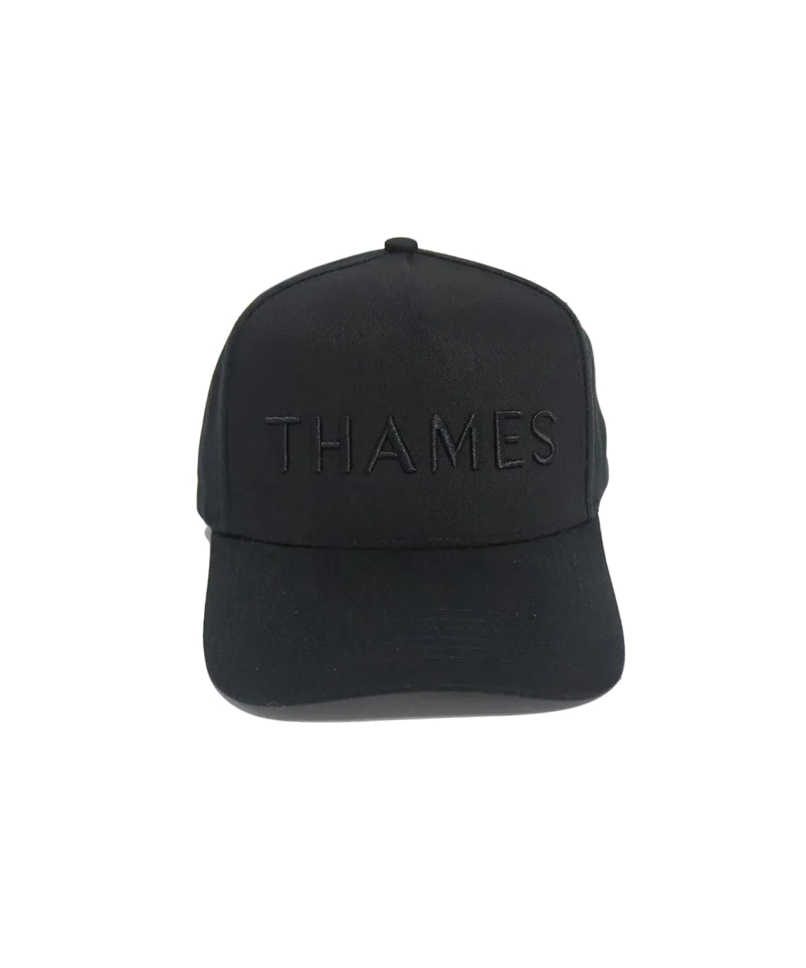 Thames Black Cap - Black Logo Thames Equestrian