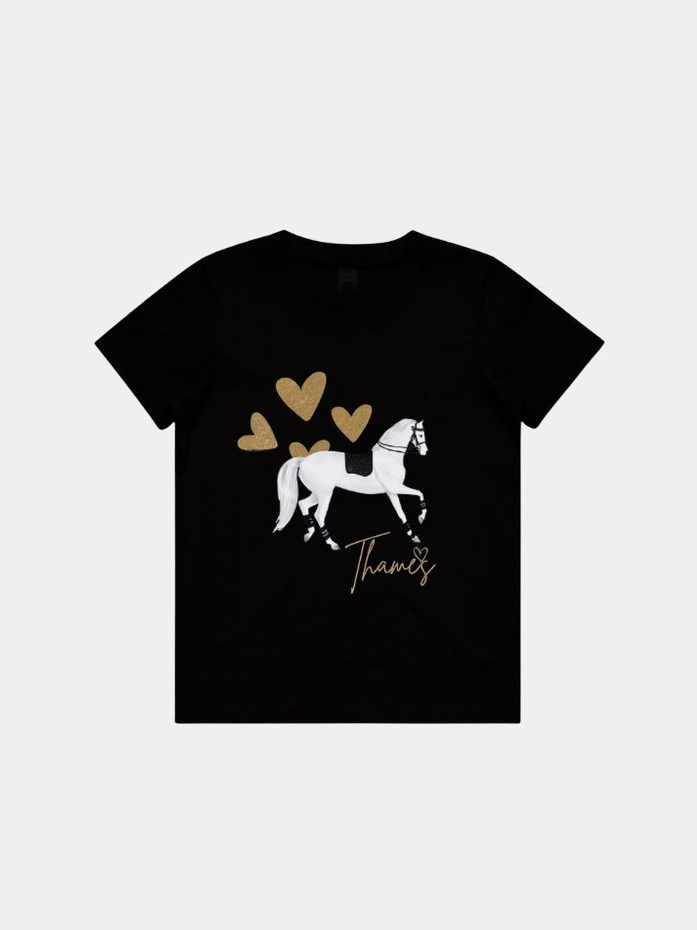 Thames Children's Hart Pony Tee - Gold Thames Equestrian