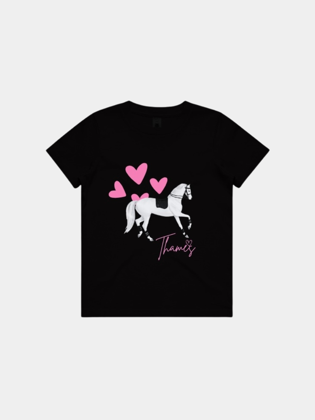 Thames Children's Hart Pony Tee - Pink Thames Equestrian