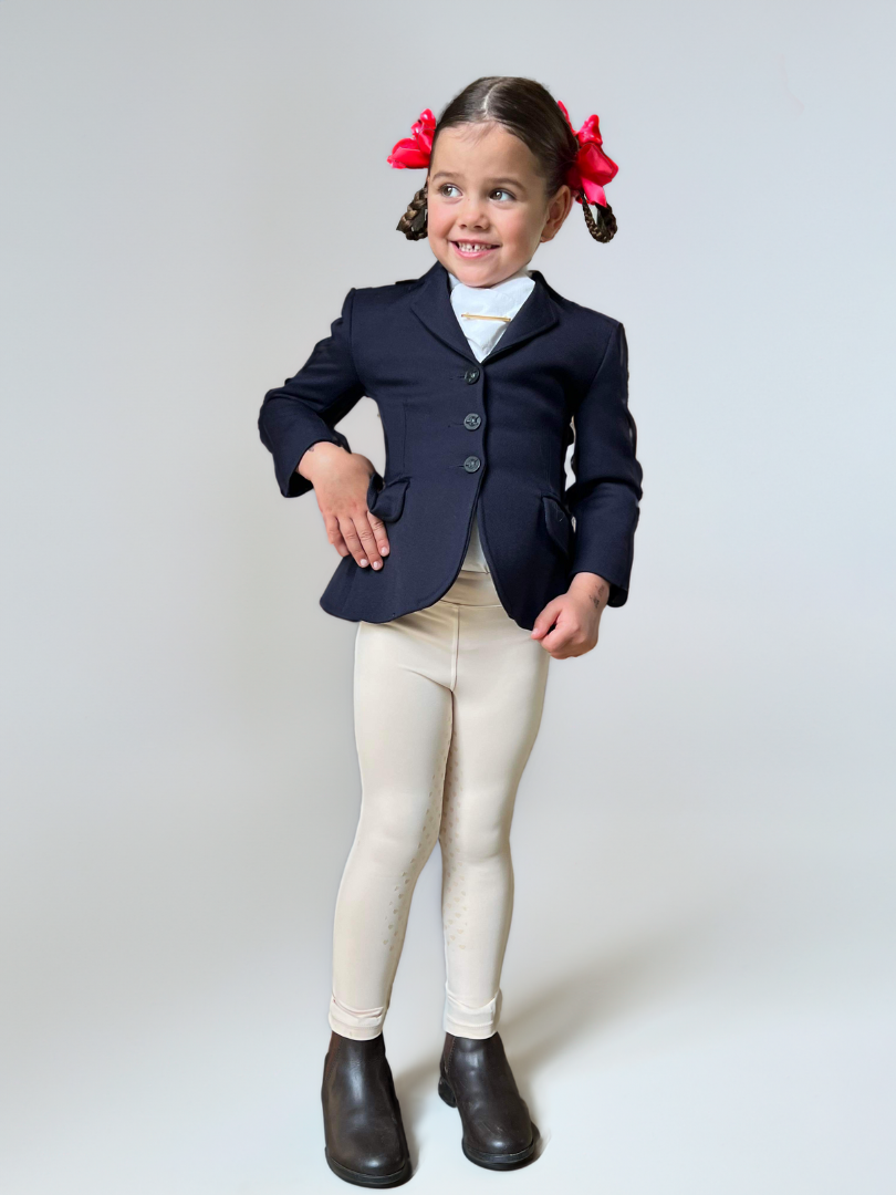 Thames Children's London Show Tights - Creme Thames Equestrian