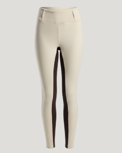 Thames London Competition Tights - Two Tone Creme Beige
