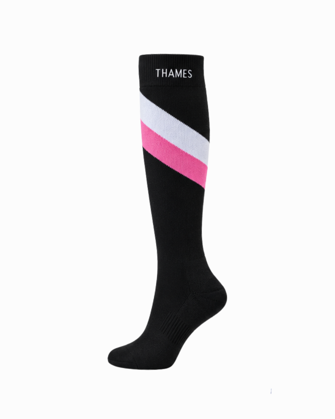 Thames Pink Striped Socks