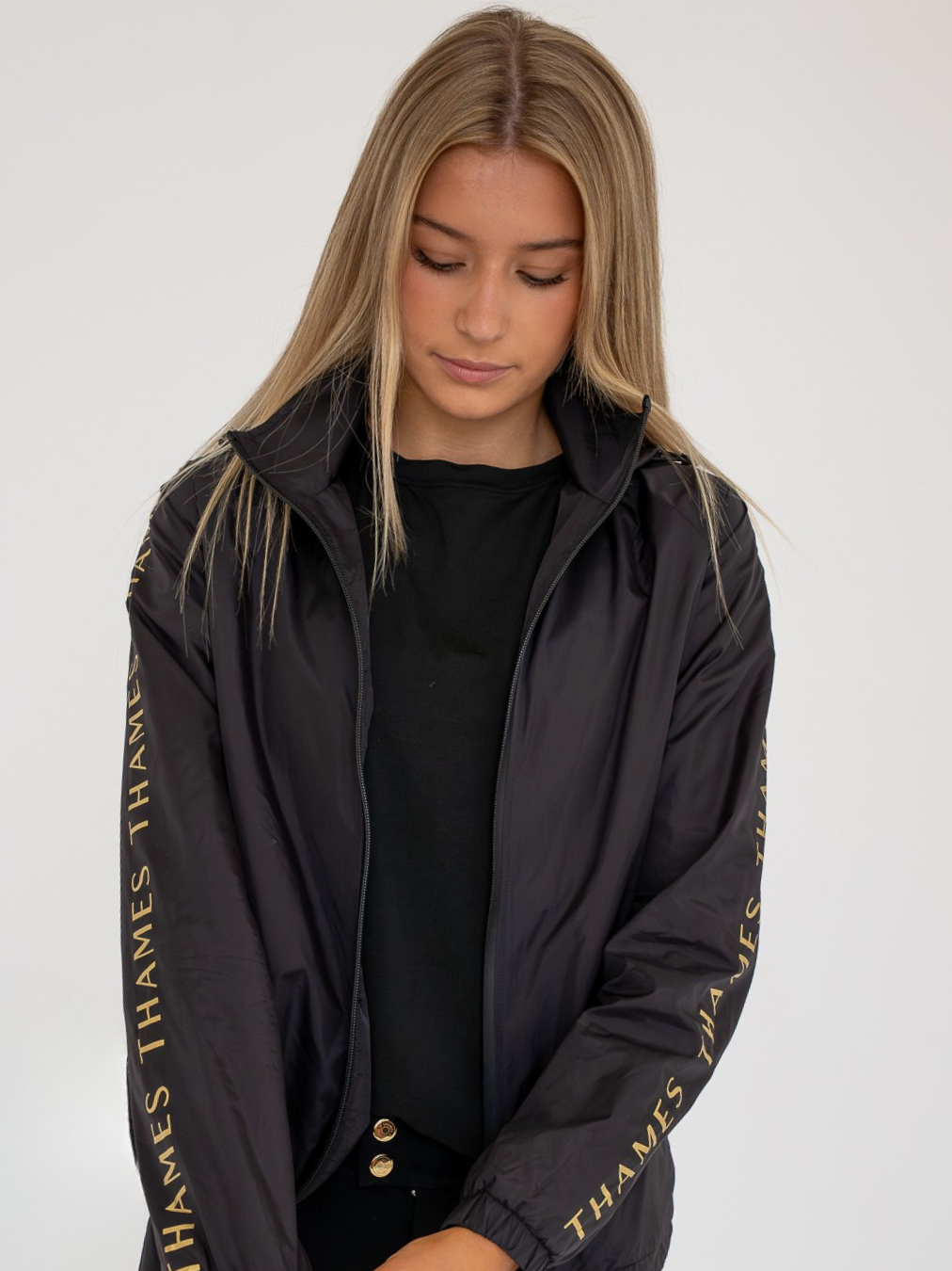 Thames Children's Balmoral Windbreaker Jacket - Gold Thames Equestrian