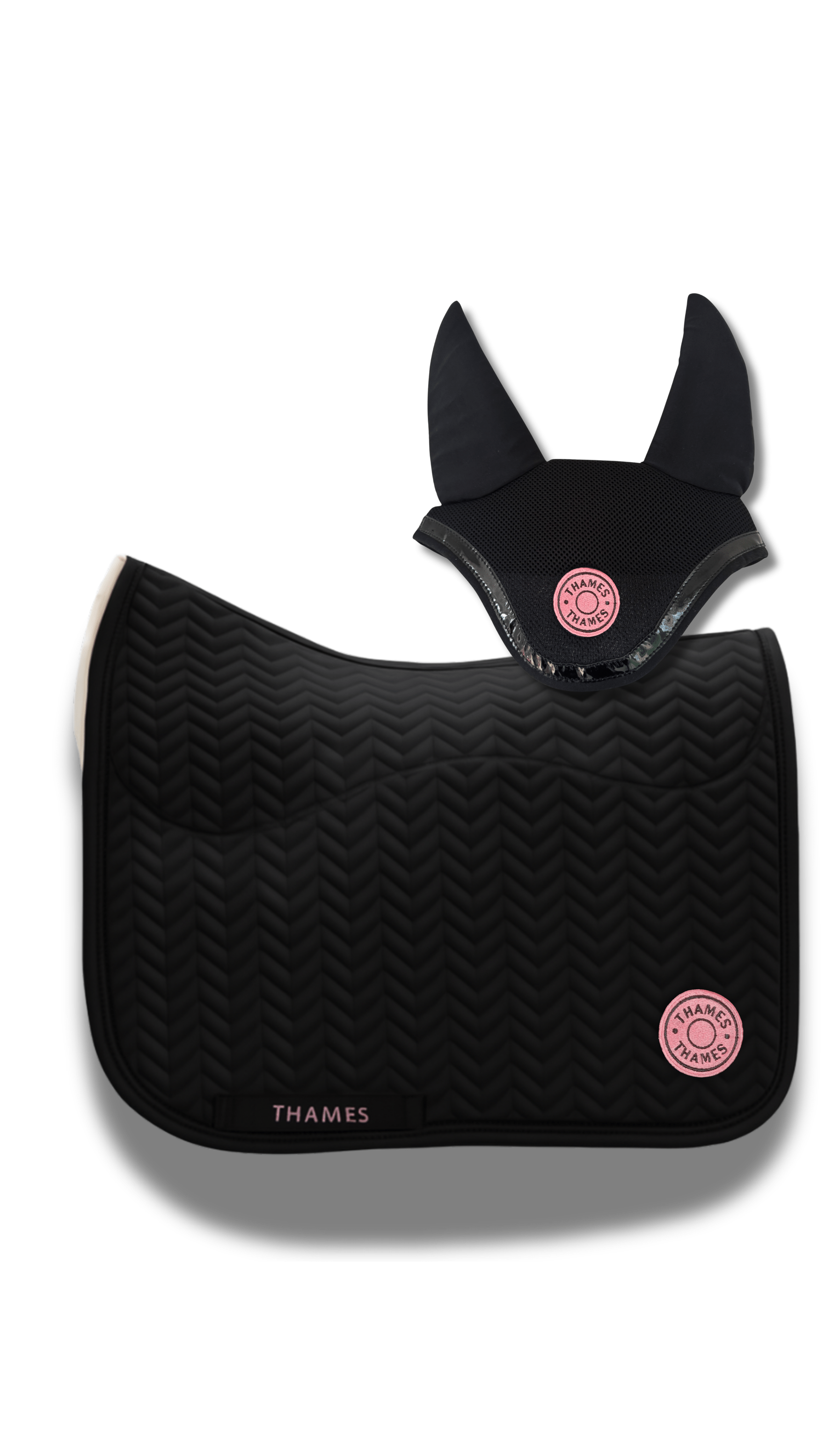 Thames St Edwards Ear Bonnet - Candy Pink Thames Equestrian