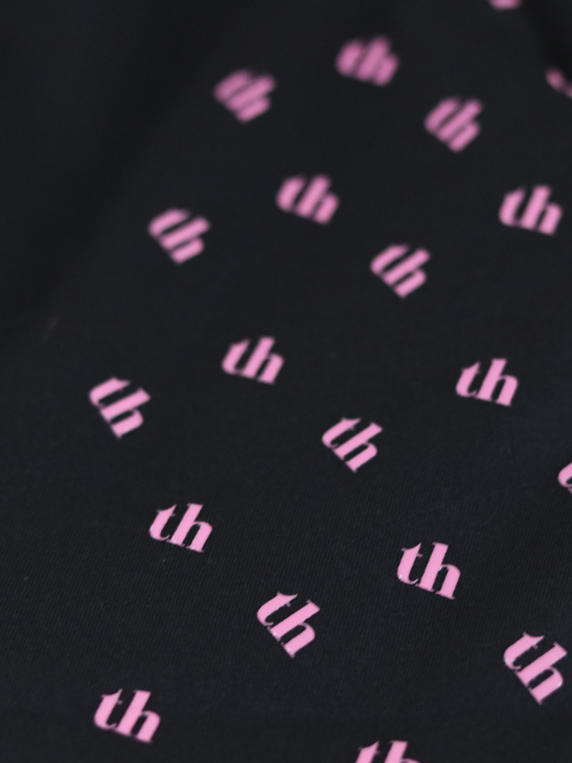 Thames Children's Ascot Riding Tights - Black + Pink Thames Equestrian