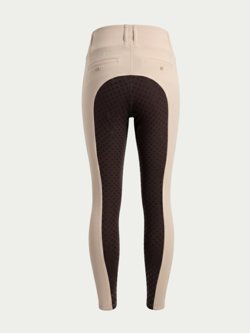 Thames London Competition Tights - Two Tone Creme Beige Thames Equestrian