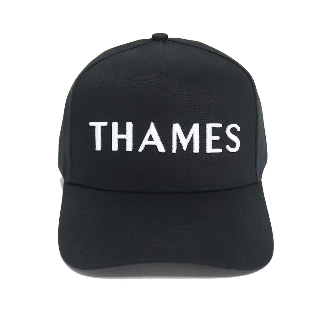 Thames Black Cap - White Logo