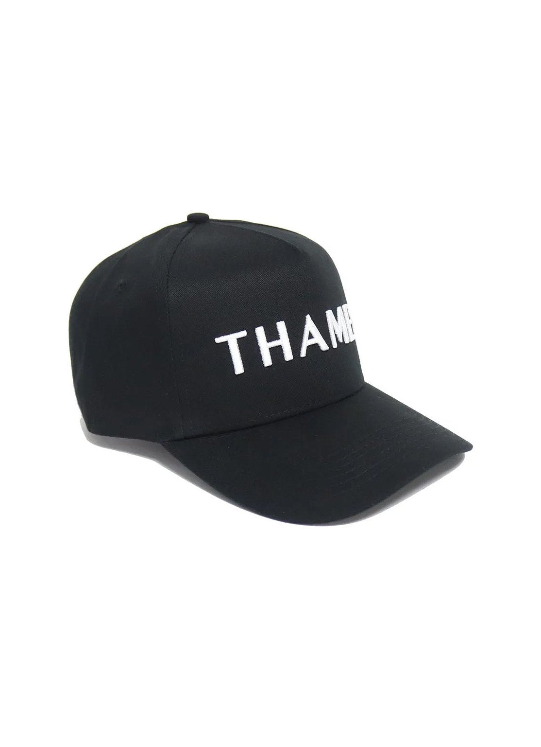 Thames Black Cap - White Logo Thames Equestrian