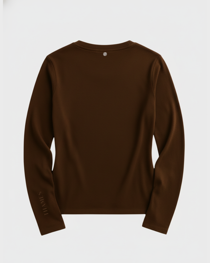 Thames Hoxton Merino Riding Top - Cocoa