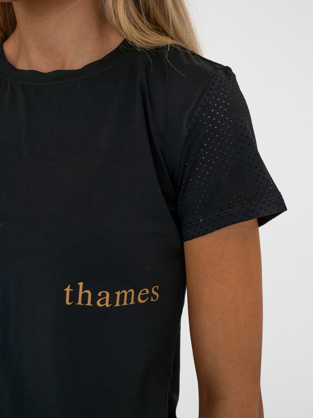 Thames Somerset Riding Tee - Gold Logo Thames Equestrian