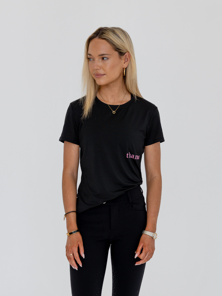 Thames Somerset Riding Tee - Candy Logo Thames Equestrian