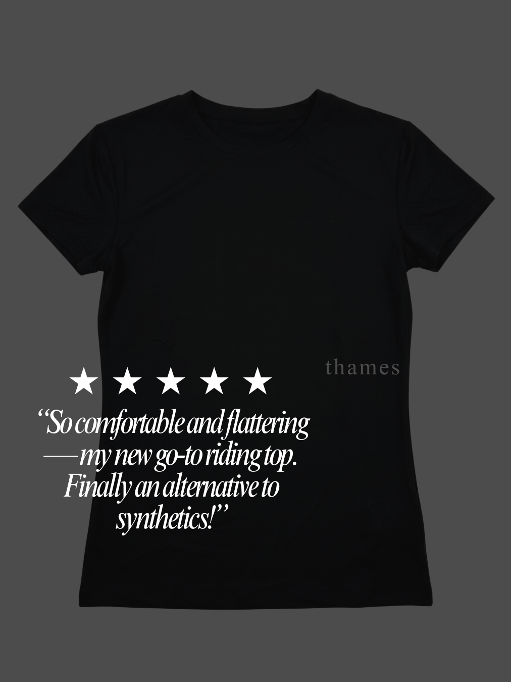 Thames Somerset Riding Tee - Candy Logo Thames Equestrian