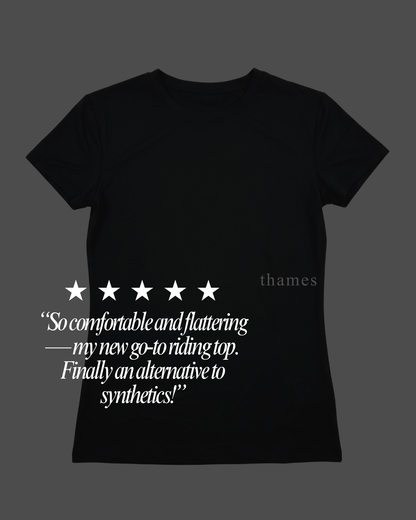 Thames Somerset Riding Tee - White Logo