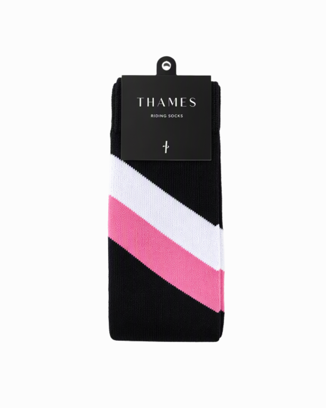 Thames Pink Striped Socks