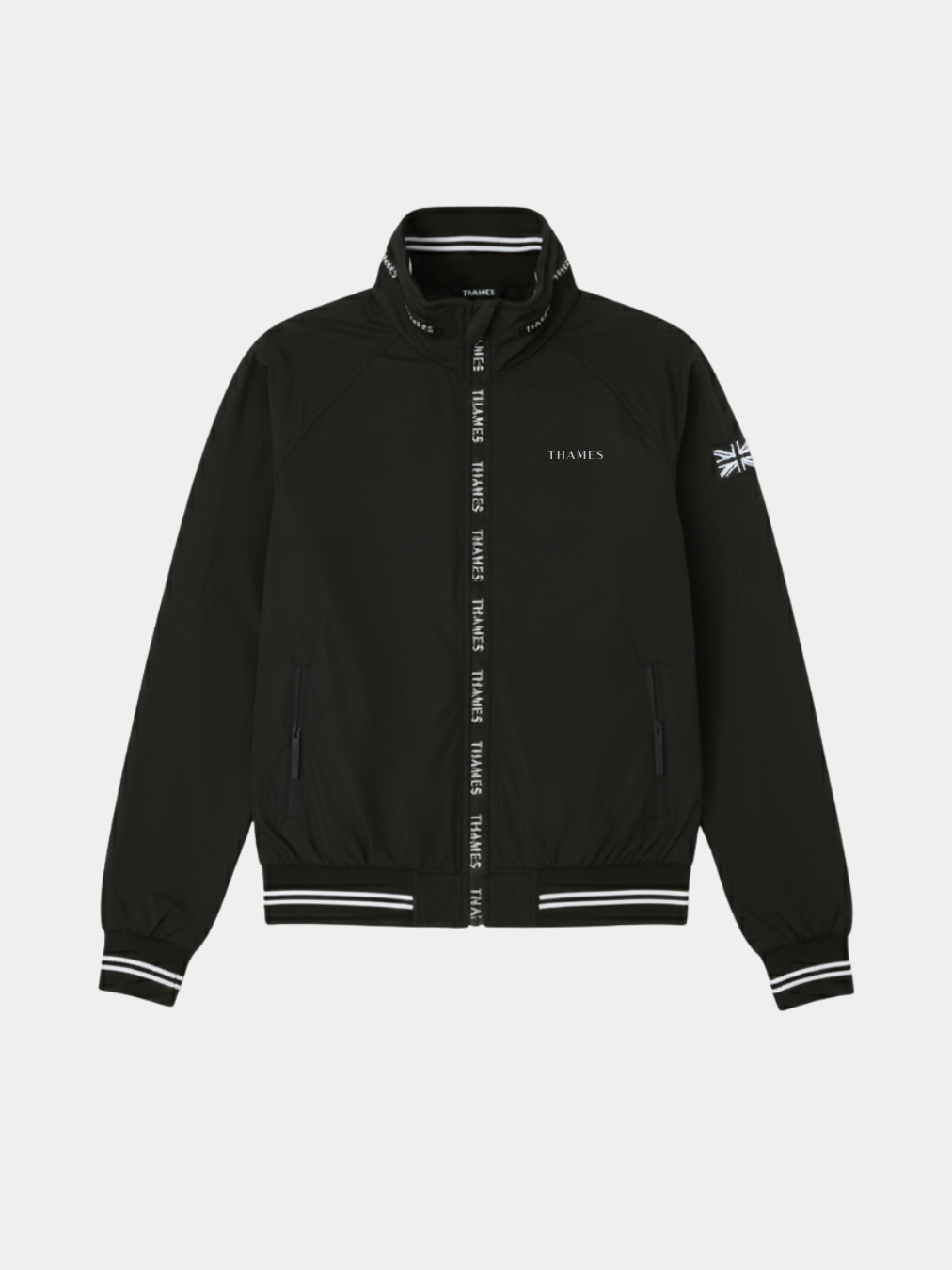 Thames Union Bomber Jacket - Black Thames Equestrian