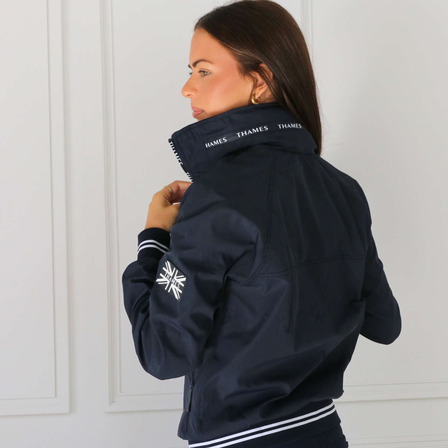 Thames Union Bomber Jacket - Navy