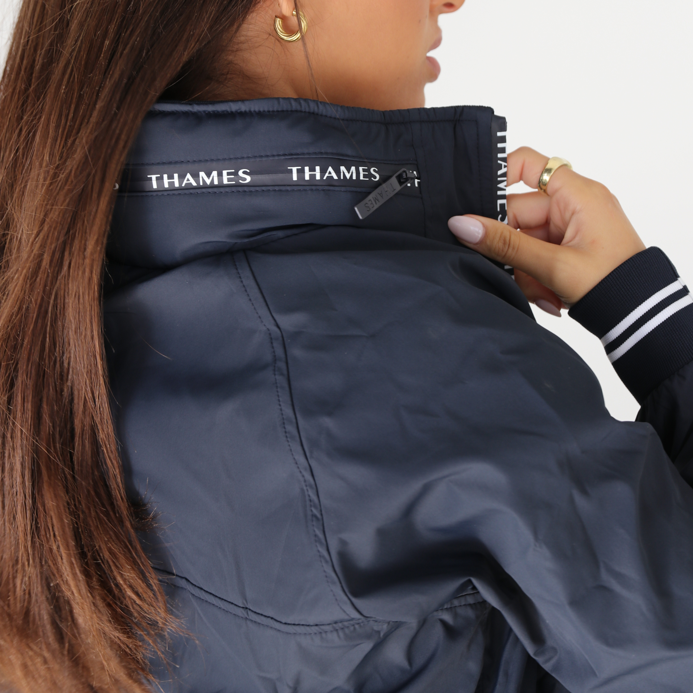 Thames Union Bomber Jacket - Navy