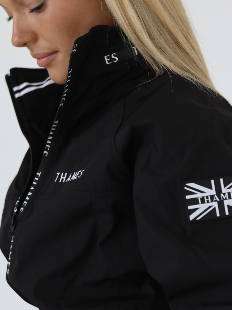 Thames Union Bomber Jacket - Black Thames Equestrian