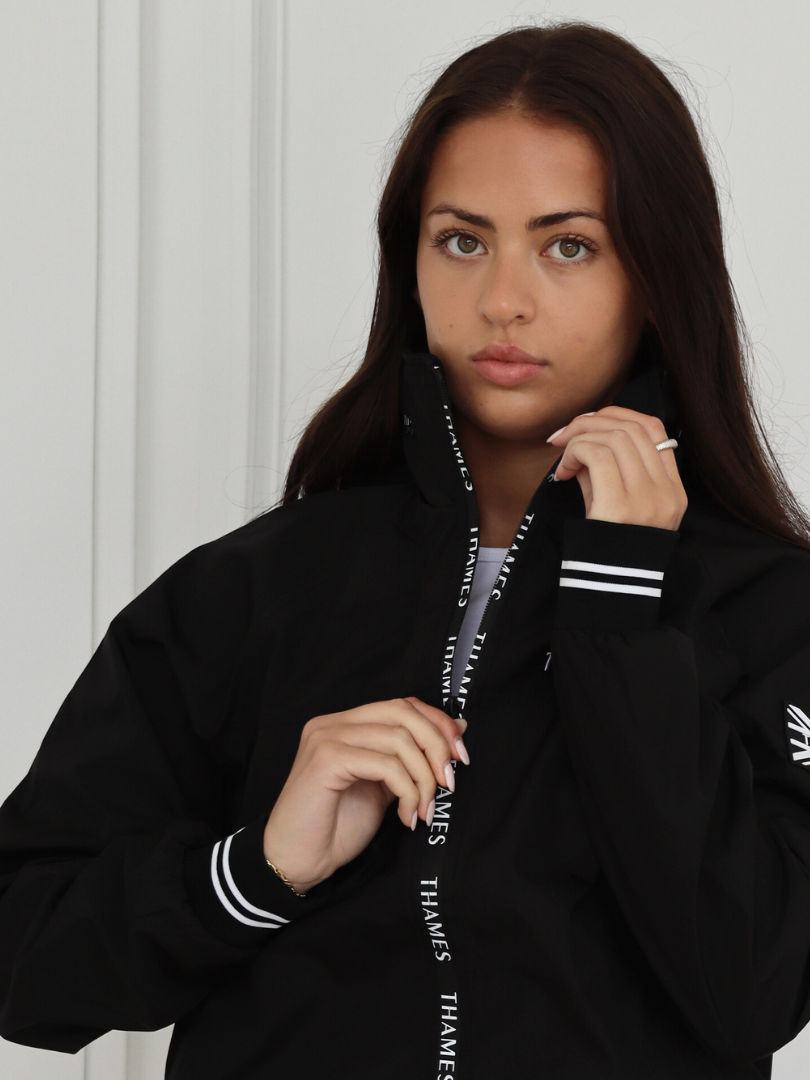 Thames Union Bomber Jacket - Black Thames Equestrian