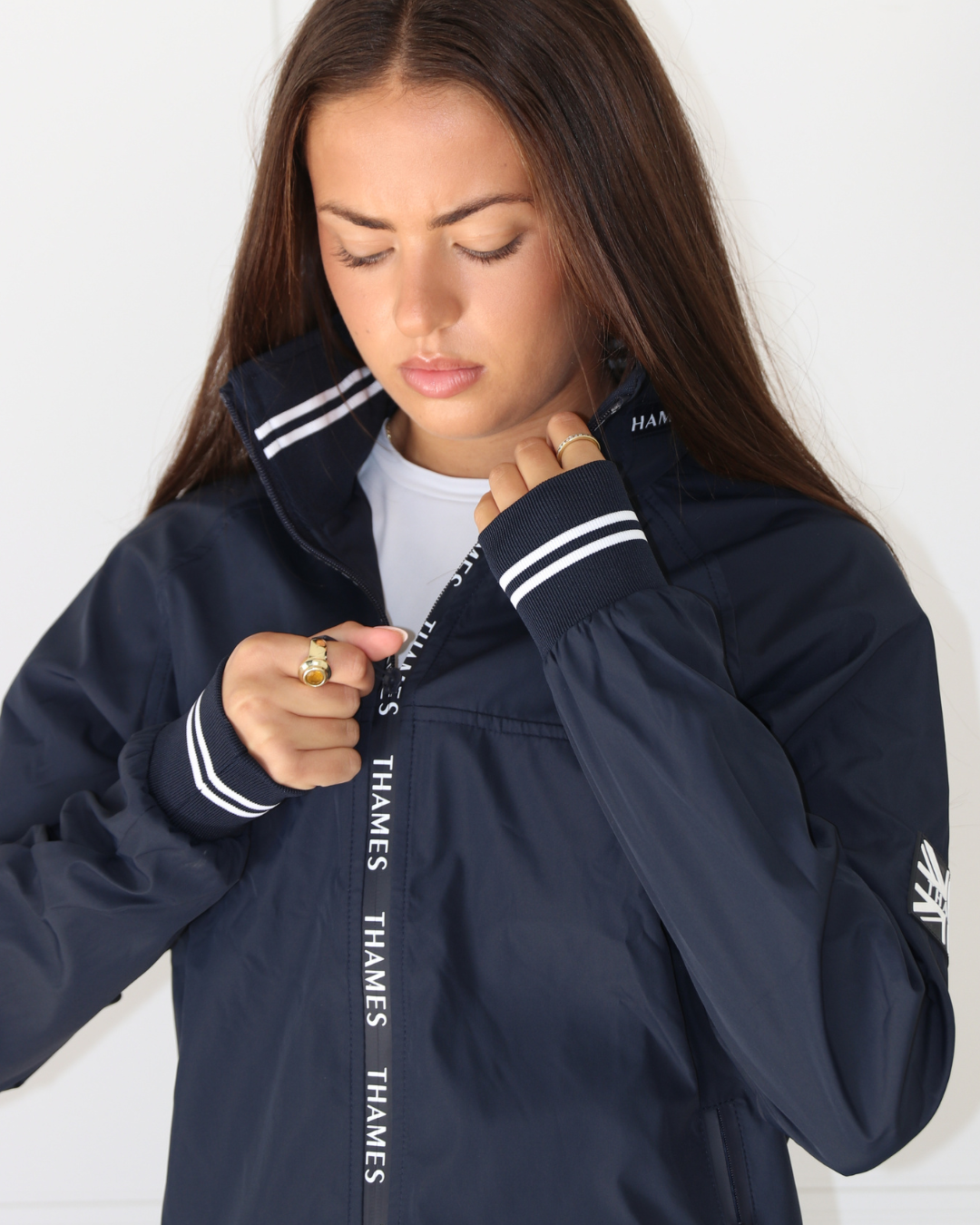 Thames Union Bomber Jacket - Navy